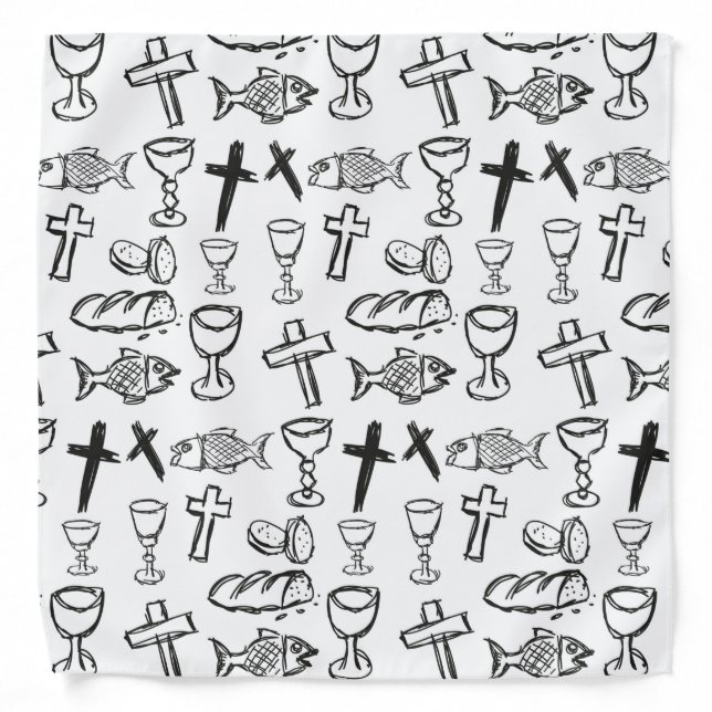 Christian Pattern Bandana (Front)