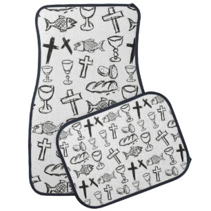 Christian Pattern Car Floor Mat