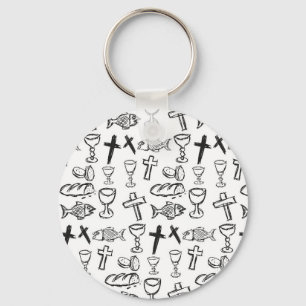 Christian Pattern Keychain