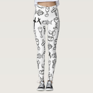 Christian Pattern Leggings
