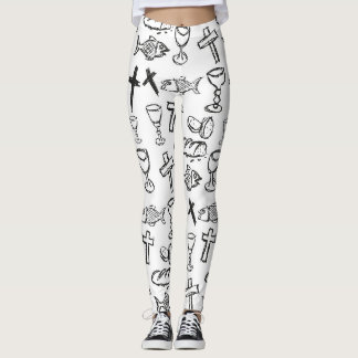 Christian Pattern Leggings