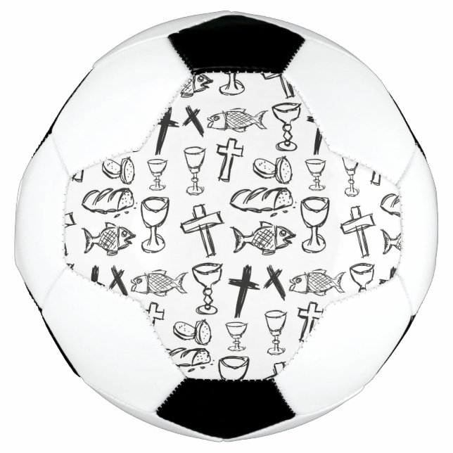 Christian Pattern Soccer Ball (Front)