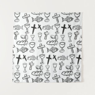 Christian Pattern Tapestry