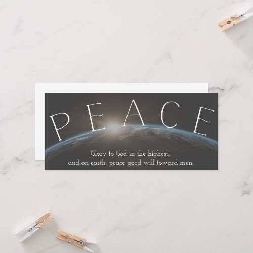 Christian Peace on Earth Bible Passage Christmas