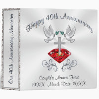 Christian Personalize 40th Anniversary Photo Album
