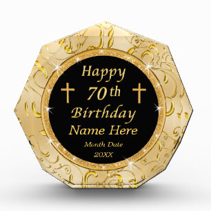 Christian Personalized 70th Birthday Gift for Her