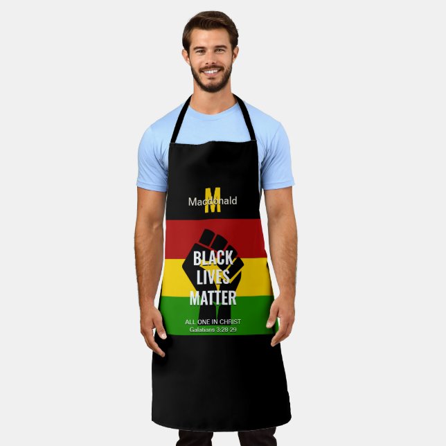 Christian Personalized | BLACK LIVES MATTER Apron (Worn)