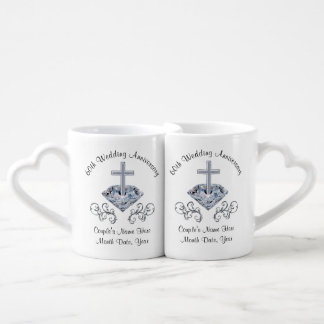 Christian Personalized Diamond Anniversary Mugs
