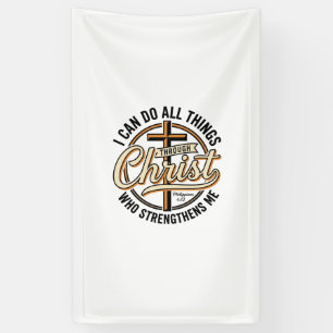 Christian Philippians 4_13 Vintage Quote Shirt Des Banner