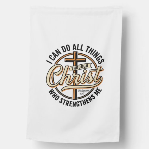 Christian Philippians 4_13 Vintage Quote Shirt Des House Flag