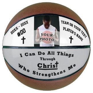 Christian Photo and Fully, Customizable Basketball