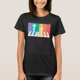 Christian Pianist Piano Player Religious Musician  T-Shirt