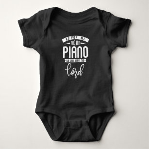 Christian Pianist Religious Music Lord Piano Playe Baby Bodysuit