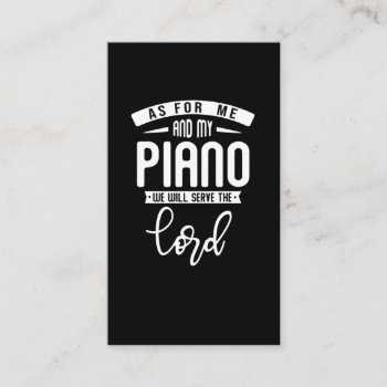 Christian Pianist Religious Music Lord Piano Playe Business Card by Designer_Store_Ger at Zazzle