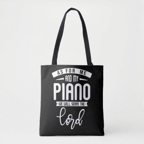 Christian Pianist Religious Music Lord Piano Playe Tote Bag