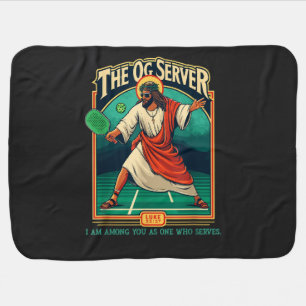 Christian Pickleball Jesus Baby Blanket