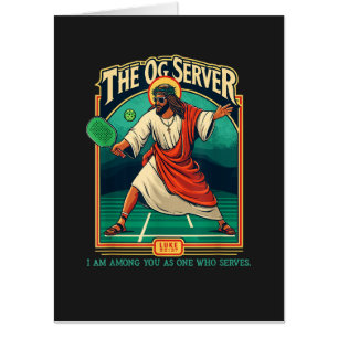 Christian Pickleball Jesus Card