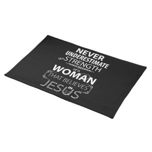 Christian Placemats Believes in Jesus gifts