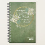 Christian Planner for Women - Psalms<br><div class="desc">Beautiful Christian day planners and organizers to inspire your life. Ideal for organizing your daily prayer life, kids school schedule, or bringing to your womens Bible lessons and topics. This Christian planner contains scripture from Psalms 20. Use a Psalms Christian Planner for 2021 to organize Sunday school lessons and curriculum....</div>