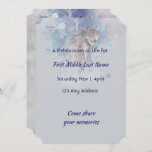Christian Pocket Keepsake Memorial  Wolf Invitation