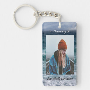 Christian Poem Memorial Keepsake Ocean Sea Beach Keychain