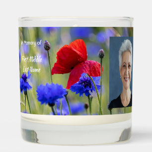 Christian Poppy Cornflower Meadow Memorial Scented Candle