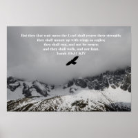 Christian Poster - Isaiah 40:31 but they that wait