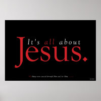 Christian Poster - It's All About Jesus