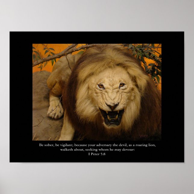 Christian Poster, Roaring Lion! Poster (Front)