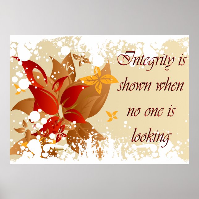 Christian Poster with Inspirational Saying (Front)