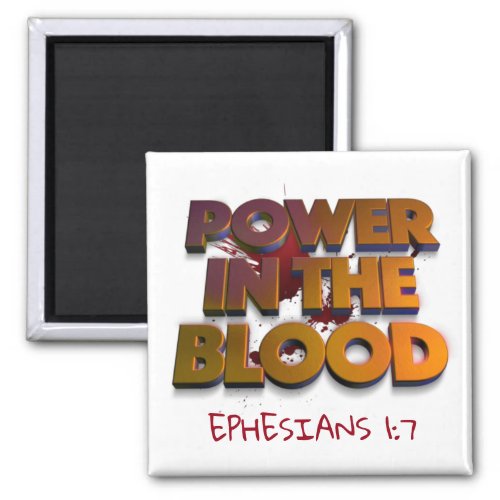 Christian power in the blood salvation message magnet