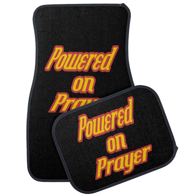 Christian Powered on Prayer Car Floor Mat Set (Set)
