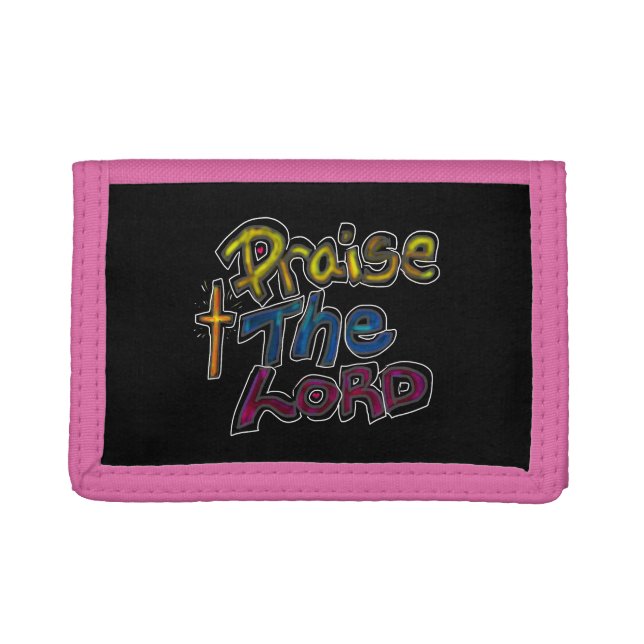 Christian ‘Praise the LORD’  Trifold Wallet (Front)