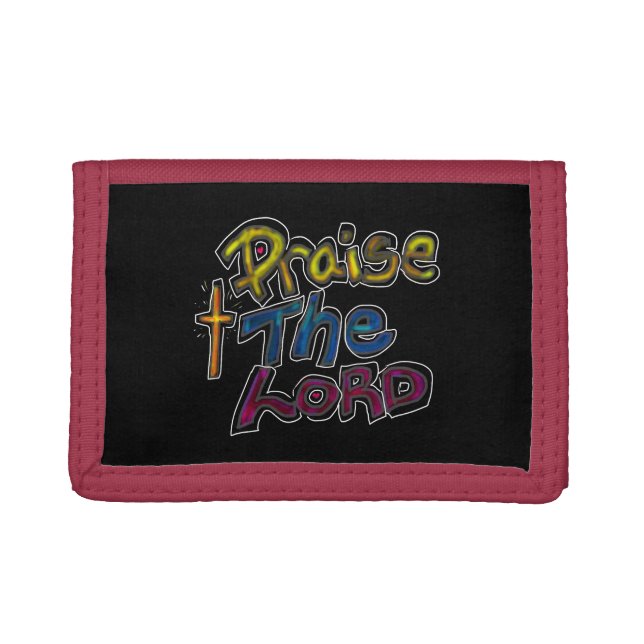 Christian ‘Praise the LORD’  Trifold Wallet (Front)