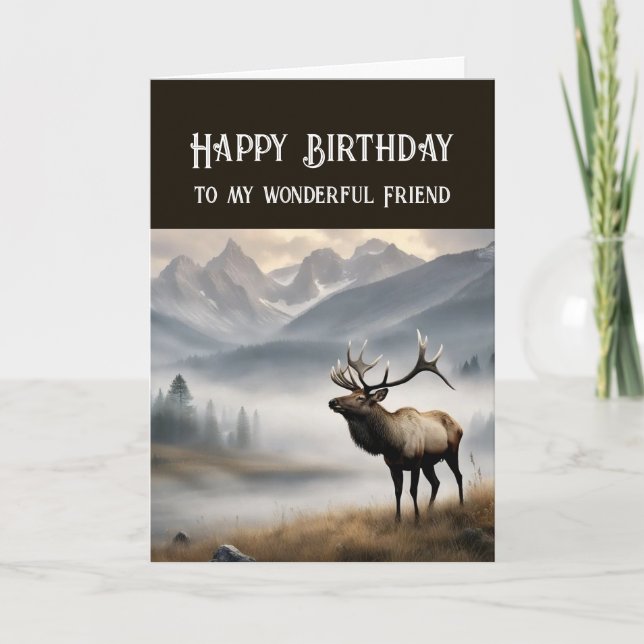 Christian Prayer for Friend Birthday Holiday Card (Front)