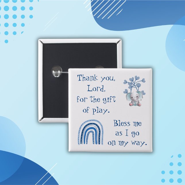 Christian Prayer for kids Blue | Button (Creator Uploaded)