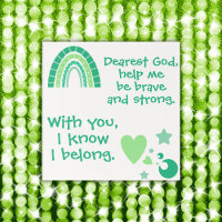 Christian Prayer for kids Green|
