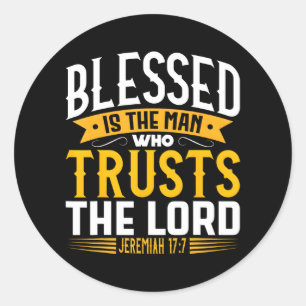 Christian Prayer Jesus Lord God Savior Bible Classic Round Sticker