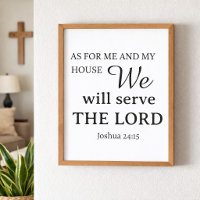 Christian Prayer Joshua 24:15 Template