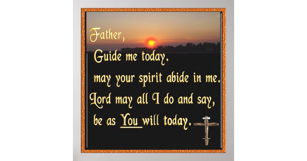 Christian prayer poster | Zazzle.com