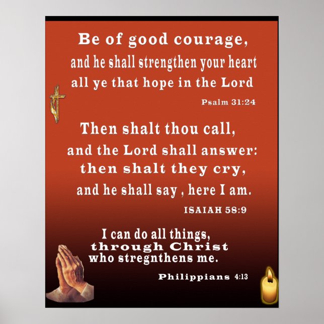 Christian prayer poster (Front)