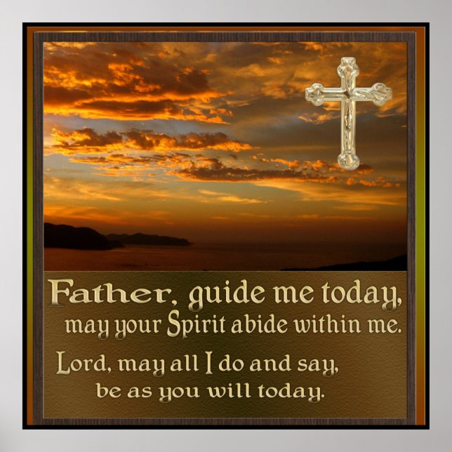 Christian prayer poster art (Front)