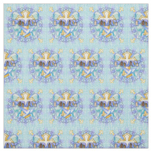 Christian Prayer Wings Fabric