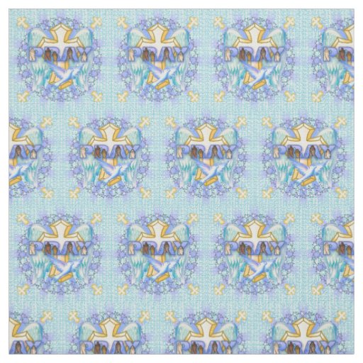 Christian Prayer Wings Fabric