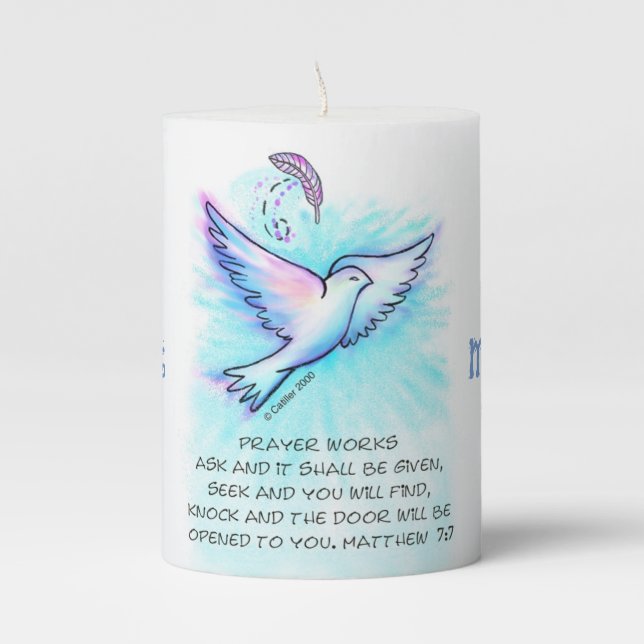 Christian Prayer Works  Candle (Front)