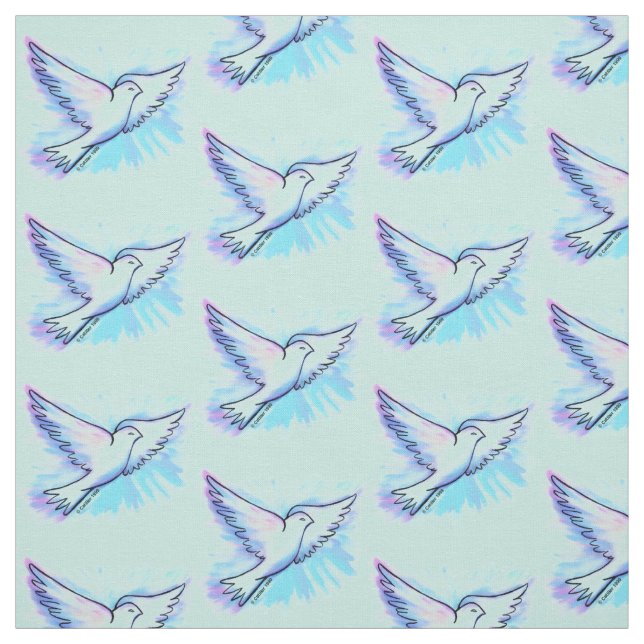 Christian Prayer Works Fabric (Swatch)