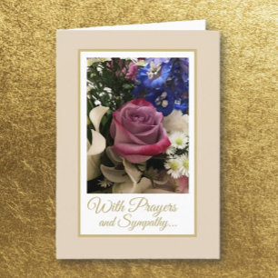 Christian Prayers and Sympathy Card