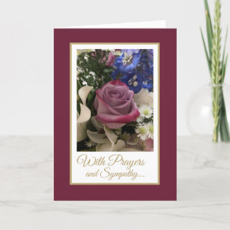 Christian Prayers and Sympathy Card