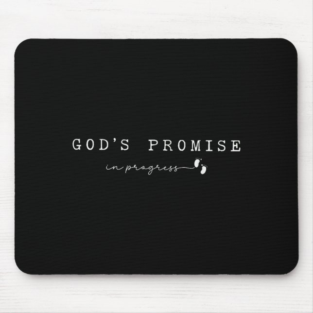 Christian Pregnancy God'promise In Progresfaith Ba Mouse Pad (Front)