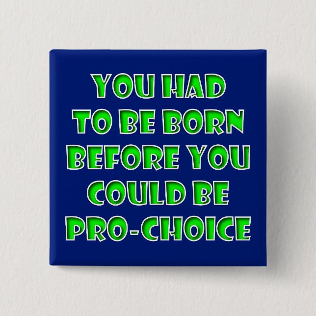 Christian Pro-Choice Anti-Abortion Choose Life Button (Front)